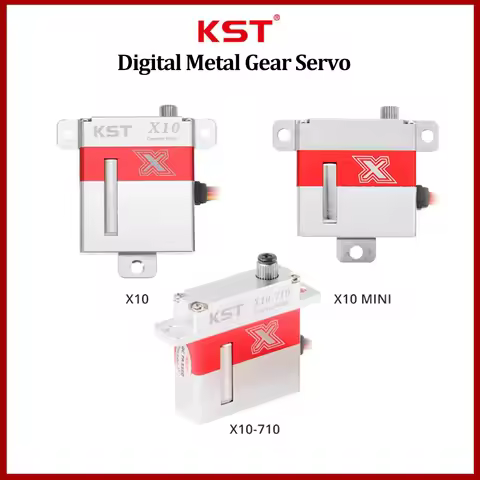 KST X10 10.8kg /X10 Mini 7.5kg /X10-710 7.5Kg V8.0 Digital Metal Gear Servo 0.10sec for RC Model Gli