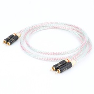 Pair Nordost Valhalla 7N Silver Plated Audio RCA Interconnect Cable With WBT-0144 Gold Plated RCA Pl