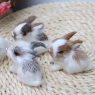 Nori ตุ๊กตากระต่ายของเล่นจำลองน่ารักกระต่ายขนาดเล็กสำหรับห้องนอนโต๊ะรถของขวัญสำหรับเด็ก