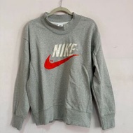 九成新 正品NIKE CREW男灰色大學T DM5274-050 尺寸M