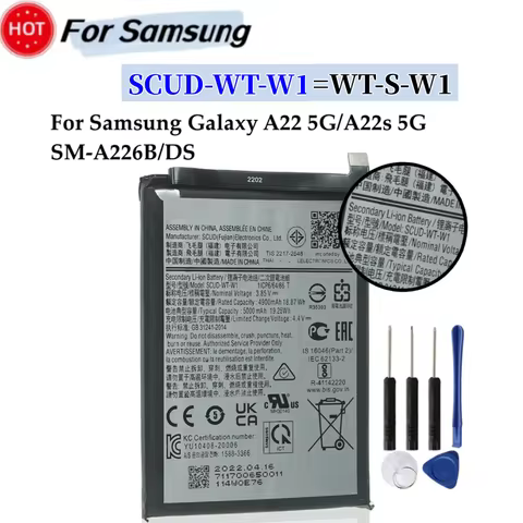 New 5000mAh Battery SCUD-WT-W1 WT-S-W1 For Samsung Galaxy A14 4G / A22 5G / A04E / A14 5G / A146P / 