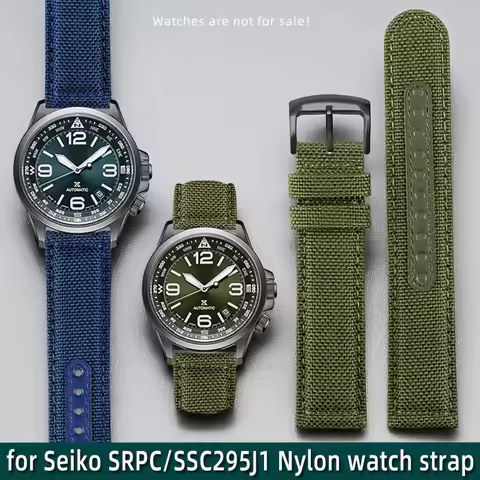 20mm 21mm 22mm Nylon Canvas Watch Strap For Seiko PROSPEX SRPC31J1 SSC295J1 Watch Band Citizen Tisso