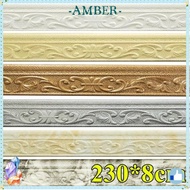 AMBER Wall Skirting Border,  Self Adhesive Wall Stickers, Waterproof Door Frame Decoration Line Skir