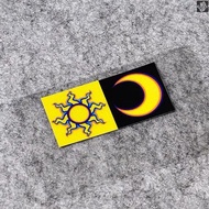 [Name Xiaohe] MOTOGP Sun Moon Car Sticker 46 Rossi Representative Symbol Helmet Sticker Motor