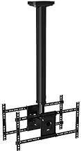 TV Mount,Sturdy Dual Screen Ceiling TV Mount,Sturdy Adjustable Tilting Wall Ceiling TV Mount Fits Most 32-55 Inch LCD LED Plasma Monitor Flat Panel Display