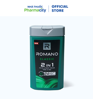 Sữa tắm gội cao cấp 2in1 Romano Classic (180g)