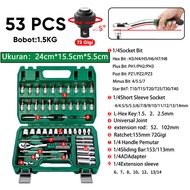 ISKU kunci shock 1 set lengkap box bengkel/kunci sok set lengkap/tool box perkakas bengkel/kunci ben