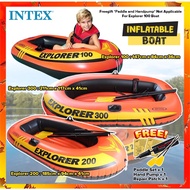 INTEX 58331/58332 /58329 /58354 Explorer Inflatable Double Kayak Canoe Float Boat Bot Mancing Angin
