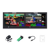 D101บวก Dual 10.1 "4RU Rackmount Monitor 4K HDMI SDI ปุ่มที่ใช้งานง่าย1920x1200IPS + อินเตอร์เฟซเมนู