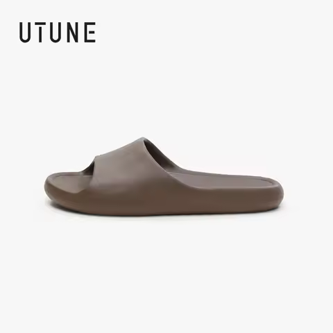 UTUNE Retro Slippers For man and woman Silent Simple Fashion Indoor Anti-slip Soft Lightweight women