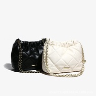 ISKUNS shoulder bag tote bag soft leather sling begs chain shoulder bag fashion casual Messenger beg