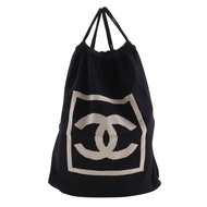 香奈兒雙肩包（背包/日用包）- 運動系列，棉質，黑色，單肩包，抽繩封口，男女通用。 [二手]