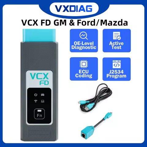 VXDIAG VCX FD for GM for Ford/Mazda 2 in 1 OBD2 Diagnostic Tool Car Code Scanner Support WIFI DoIP a