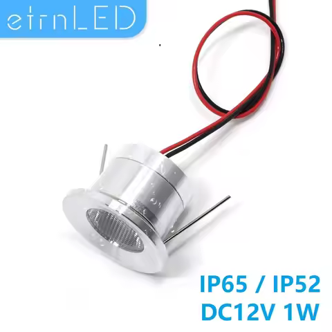 etrnLED Outdoor Waterproof Led Sauna Lamp 12V Volt Mini Spot Light 1W Recessed Ceiling Focus Bathroo