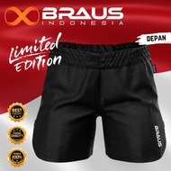 Braus Fight - Indonesia No Gi Fight Shorts - Bjj Jiu Jitsu, Jujitsu - Hitam