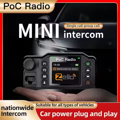 8900plus Zello Mini Mobile Radio 2G 3G 4G 5000KM Transceiver Supports GPS Positioning Car Radio
