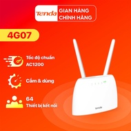 Tenda 4G07 WiFi Router AC Standard 1200Mpbs Using 4G/3G Sim for Cars and Places Without Internet