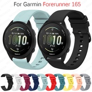 Silicone Watch Strap For Garmin Forerunner 165 / 165 Music Smartwatch Wristband Bracelet Replacement