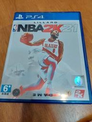 PS4 NBA 2K21 中文版 藍光遊戲片，中古片 二手