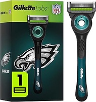 Gillette Labs Special NFL Eagles Edition Shaving Razor for Men - 1 Handle, 1 Blade Refill, Perfect f