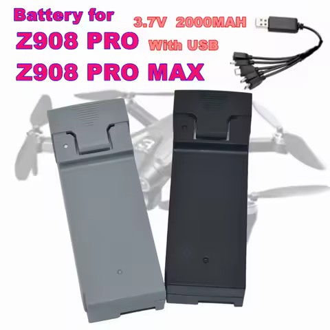 3.7v 2000mah Battery For Z908 Pro MAX Li-ion Battery for Z908 PRO RC Plane 3.7V 2000MAh Battery and
