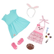 Our Generation DELUXE BAKING OUTFIT W/ BUNNY APRON & CUPCAKES BD30489Z