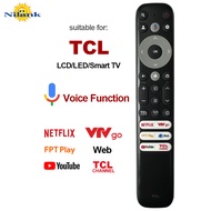 NiLANK Genuine TCL TV Remote Control, Suitable for TCL LCD Smart TV Remote Control (with Voice Funct