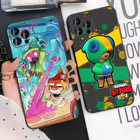 Games Stars Leons Phone Case For IPhone 15,14,13,12,11,XS,XR,X,8,7,Pro,Max,Plus,mini Silicone Black 