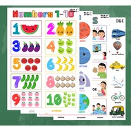 LAMINATED CHARTS | EDUCATIONAL CHARTS | LEARNING MATERIAL | A4 SIZE