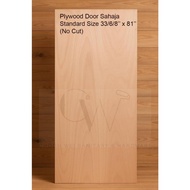 Pintu Rumah Kayu Papan Plywood /336/8'' x 81'' /Plywood Flush Door /Pintu Bilik Pintu Plywood /Pintu
