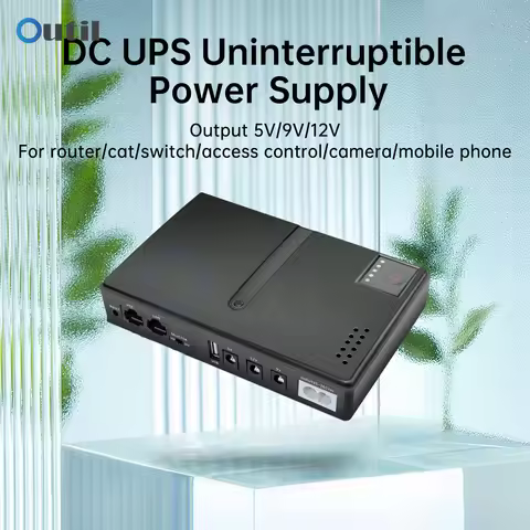 1018L DC UPS Battery Backup 5V 9V 12V 2A 15V 24V Output Uninterruptible Power Supply 85‑265V UPS Bat