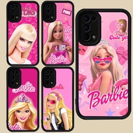 Black Casing for OPPO A54S A16s A52 A16 A94 A74 Reno 6 A72 A92 4 A95 A55 5 5G R27 Barbie Girl