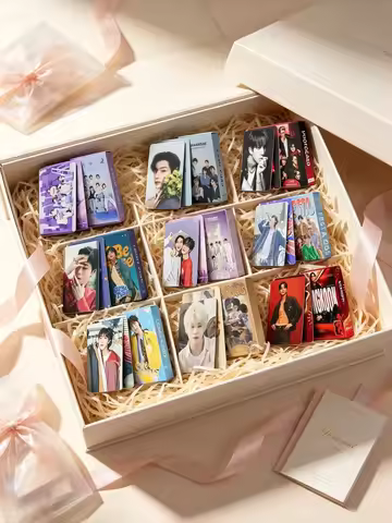 New 2026 55Pcs BT21 Lomo Cards J-HOPE JIMIN V JUNGKOOK HD Photocards Kpop Idol Photo Cards Fans Coll