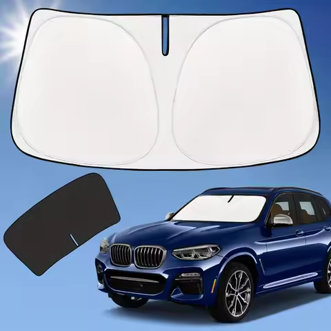 Sun Shade Sunshade for BMW X3 Windshield Cover, 4-Layer Front Window Shade Custom fit 2018-2024 X3 B