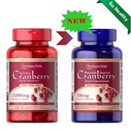 Puritan's Pride One A Day Cranberry /120 Capsules (500 mg of 50:1 concentrate, เทียบเท่า 25,000 mg แครนเบอร์รี่ สด)