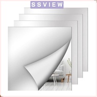 STILLSAVIEW 1pc Acrylic Mirror Sheet, Shatterproof Simple Non Glass Mirror Stickers,  DIY Craft 1.6m