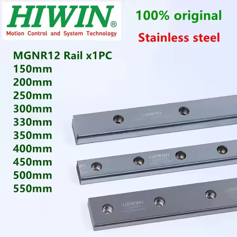 HIWIN stainless steel MGN12 Linear Guide MGNR12C Rail 12mm linear guideway 200 250 300 330 350 400 5