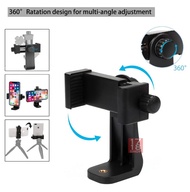 Dudukan Penjepit Ponsel Ganda Braket 360 Derajat Vertikal Mount Hp Not Tripod Tongsis Monopod Holder