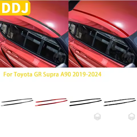 For Toyota Supra GR A90 A91 MK5 2019-2024 Accessories Carbon Fiber Exterior Car Roof Trim Sticker Mo