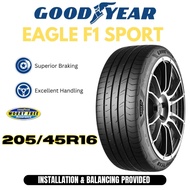 [INSTALLATION PROVIDED] 205/45 R16 GOODYEAR EAGLE F1 SPORT Tyre