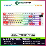 Fantech ATOM PRO97 MK918 95% Wireless Mechanical Gaming Keyboard - White (Blue Switch)