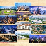 Indonesia Jakarta Souvenir Fridge Magnet Door Food Culture Festivities 10 cm x 5