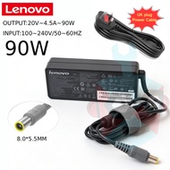 Lenovo 20V 4.5A 90W Laptop Charger for ThinkPad T60/61/400/500 X60/61/200 Z60 L420 L430 Edge 14 15 A