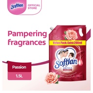 Softlan Aroma Therapy Passion (Red) Fabric Softener Valuepack Refill Pack 1.5L