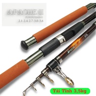 Cần câu máy Apache II cần câu rút chuyên câu cá lăng xê câu lục lure cá lóc cá sộp chất lượng giá rẻ