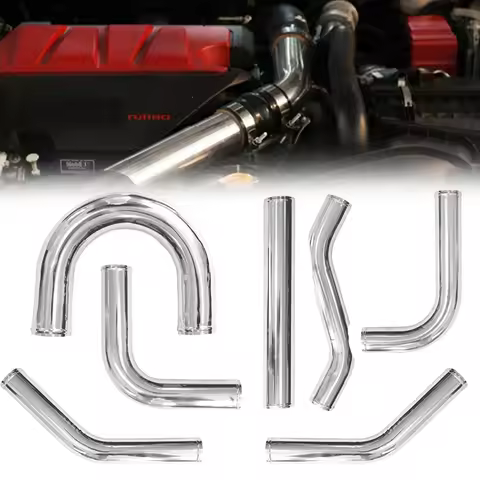 0/45/90/180 Degrees L S Type Aluminum Tube Universal 63MM/70MM/76mm Cold Air Intake Pipe for Racing 