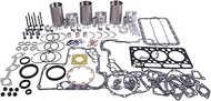 New D750 Engine Overhaul Rebuild Kit with Liner Sleeves Compatible with Kubota D750 D750B D750-B Eng