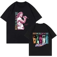 Round Neck T-Shirt With Graphics Inspired By Benson Boone The Electric Bone Tour For Fans.