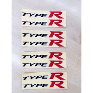 Sticker type R sticker honda kiri kanan car accessories aksesori kereta
