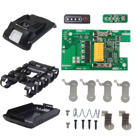 BL1815 5 X 21700 Li-ion Battery Case Charging Protection Circuit Board PCB LED Indicator Label Box F